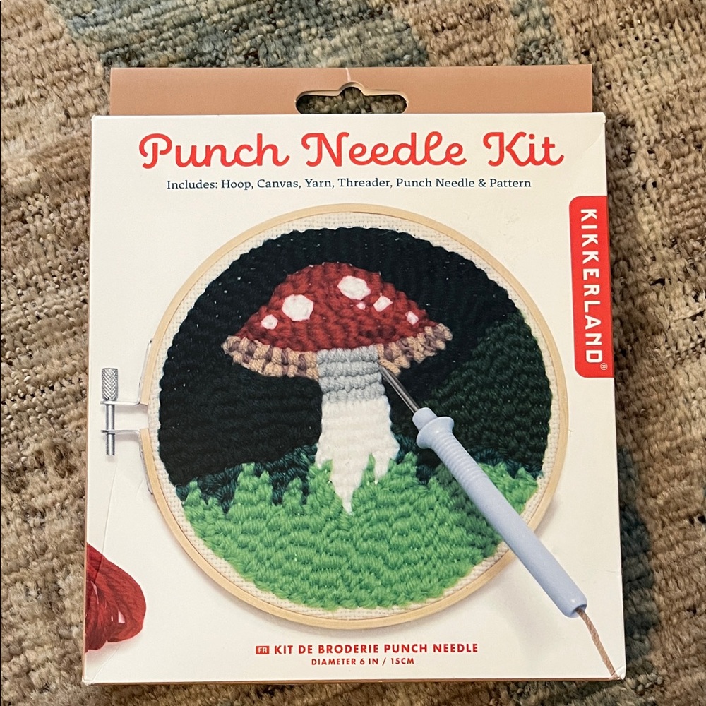 Punch Needle Craft Kit - Mushroom design